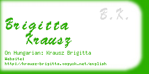 brigitta krausz business card